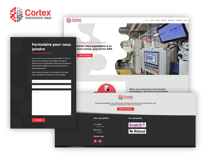 Un site complet et performant pour Cortex R&D