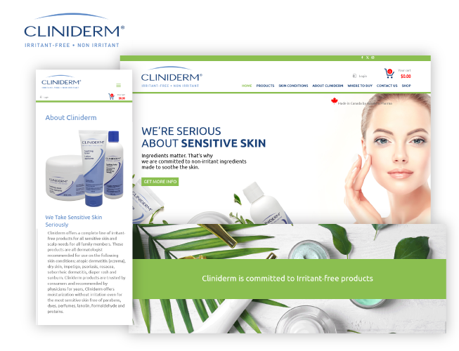 Une gestion optimale pour le site transactionnel de Cliniderm