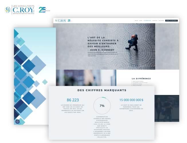Un site vitrine humain et professionnel pour les Consultants C. Roy