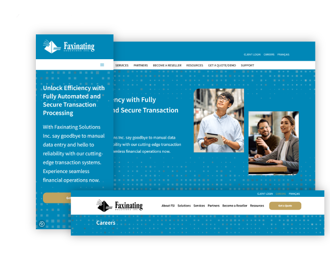 Un site professionnel pour Faxinating Solutions Inc.